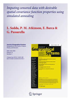 Imputing censored data with desirable spatial covariance function