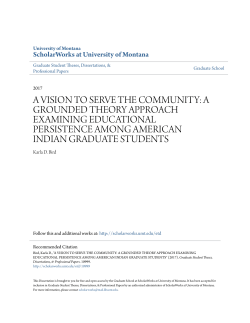 a vision to serve the community: a grounded theory approach
