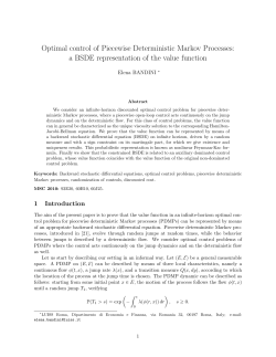 Optimal control of Piecewise Deterministic Markov Processes: a