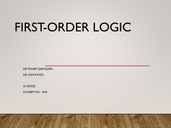 First-Order Logic