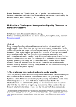 Power Resistance &ndash; What is the impact of gender concerning