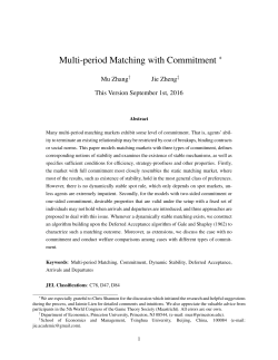 Multi-period Matching with Commitment