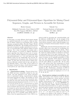 Polynomial-Delay and Polynomial-Space Algorithms for Mining