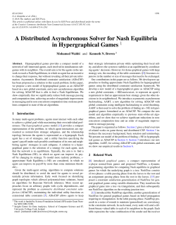 A Distributed Asynchronous Solver for Nash Equilibria in