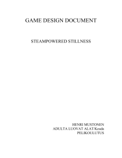 GAME DESIGN DOCUMENT