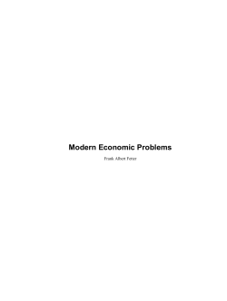 Modern Economic Problems