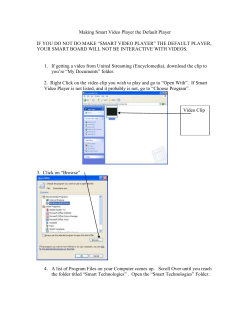 Making Smart Video Player the Default Player
