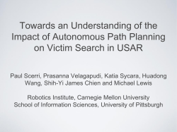 Towards an Understanding of the Impact of Autonomous Path