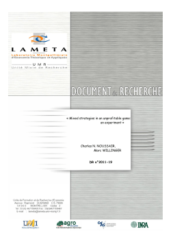 Mixed strategies in an unprofitable game: an experiment