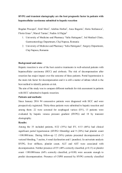HVPG and transient elastography are the best prognostic factor in
