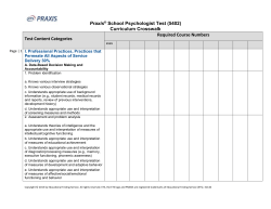 School Psychologist Curriculum Crosswalk (Word)