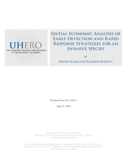 Spatial Economic Analysis of Early Detection and Rapid Response