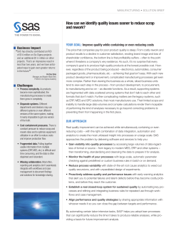 How can we identify quality issues sooner to reduce scrap