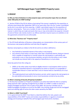 SMSF Property Loans