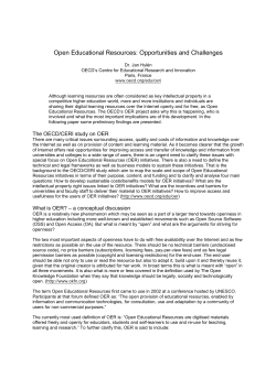 Open Educational Resources