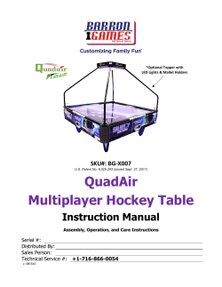 QuadAir Multiplayer Hockey Table