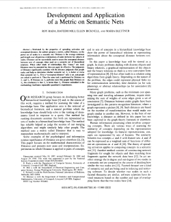 Development and application of a metric on semantic nets