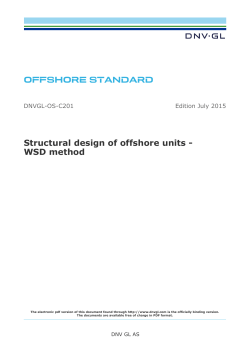 DNVGL-OS-C201: Structural design of offshore units