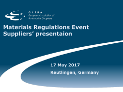 7. CLEPA MRE Suppliers Presentation