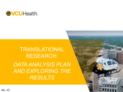 A pre-specified analysis plan reduces risk of bias