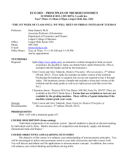 eco 2023 &ndash; principles of microeconomics
