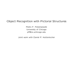 Object Recognition with Pictorial Structures