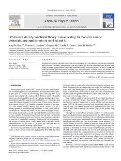 Orbital-free density functional theory: Linear scaling methods for