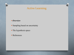 ActiveLearning - Department of Computer Science
