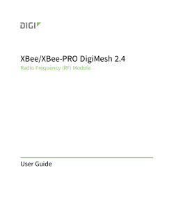 XBee/XBee-PRO DigiMesh 2.4 RF Module User