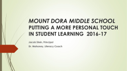 PUTTING THE PERSONAL TOUCH IN PERSONALIZED LEARNING