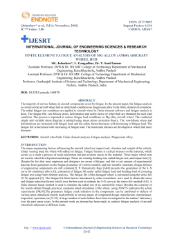 finite element fatigue analysis of mg alloy (am60) aircraft