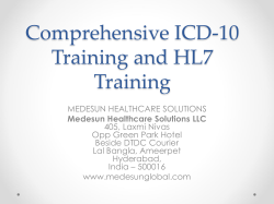 Comprehensive ICD-10 Training and HL7 Training