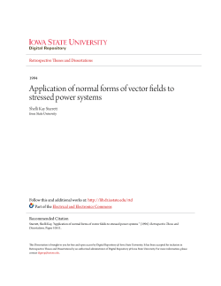 Application of normal forms of vector fields to stressed power systems