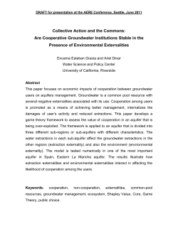 Are Cooperative Groundwater Institutions Stable in