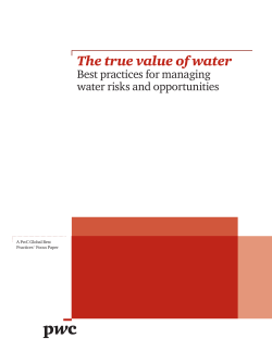The true value of water