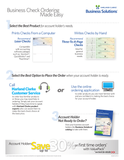 Business Check Ordering Made Easy