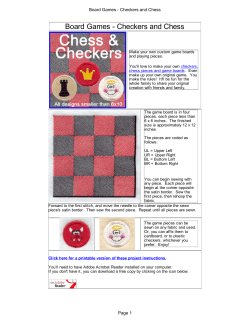 Board Games - Checkers and Ches