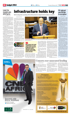Infrastructure holds key - SA Premier Business Awards