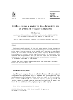 Gridline graphs: a review in two dimensions and an extension to