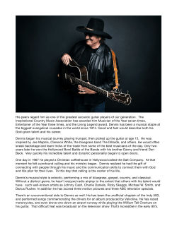 His peers regard him as one of the greatest acoustic guitar players