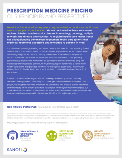 prescription medicine pricing our principles and perspectives