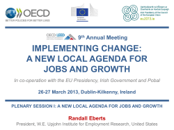 OECD Randall Eberts Plenary Session 1