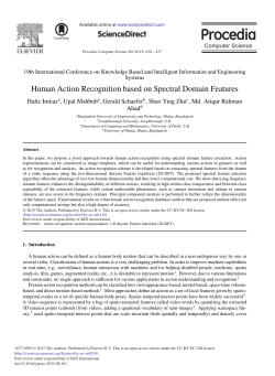 Human Action Recognition based on Spectral