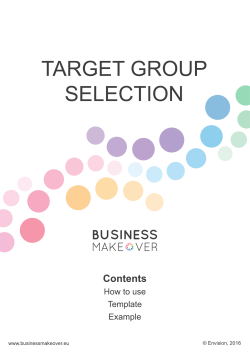 target group selection