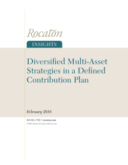 Diversified Multi-Asset Strategies in a Defined Contribution Plan