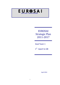 EUROSAI Strategic Plan 2011-2017