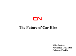 The Future of Car Hire 11/08