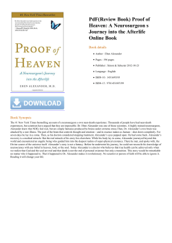 PdF(Review Book) Proof of Heaven: A Neurosurgeon
