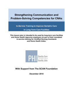 Introduction for Instructors Strengthening Communication and
