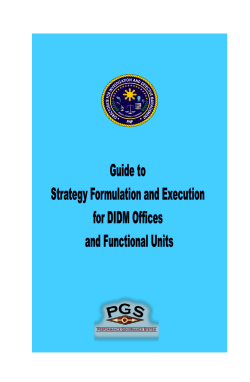 Handbook Guide to Strategy Formulation
